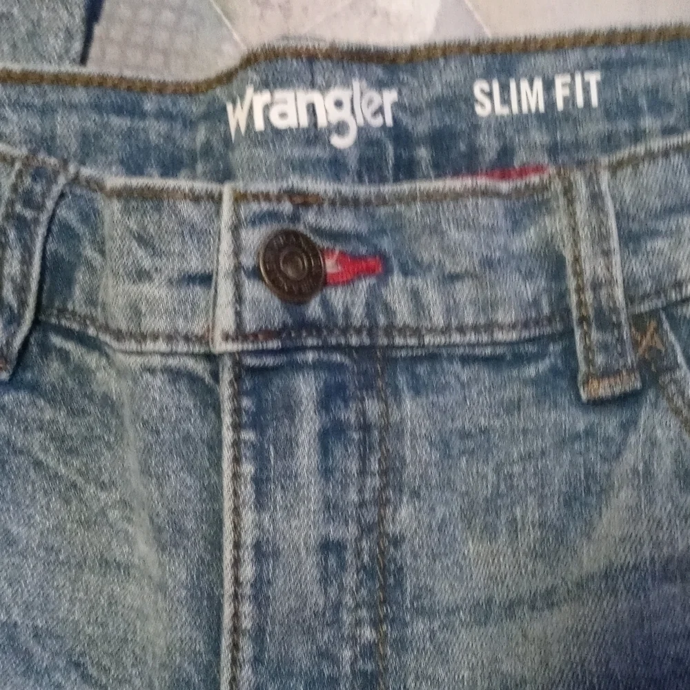 NWT wrangler 14 huskey slim fit blue jeans
